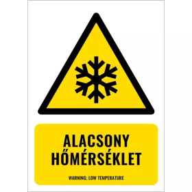 Alacsony hőmérséklet (felirattal)