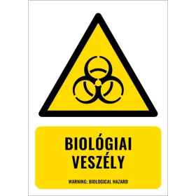 Biológiai veszély (felirattal)
