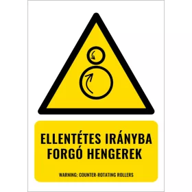 Ellentétes irányba forgó hengerek (felirattal)