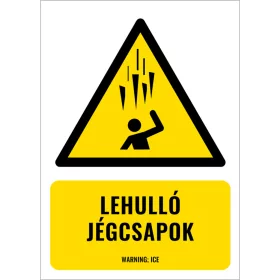 Lehulló jégcsapok (felirattal)