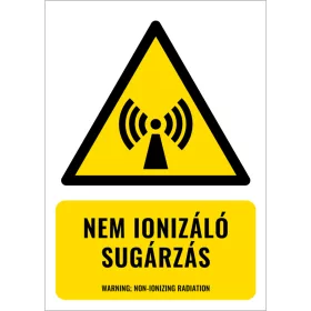 Nem ionizáló sugárzás (felirattal)