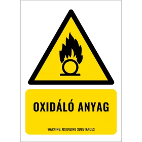 Oxidáló anyag (felirattal)