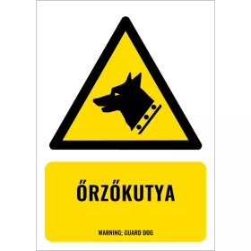 Őrzőkutya (felirattal)