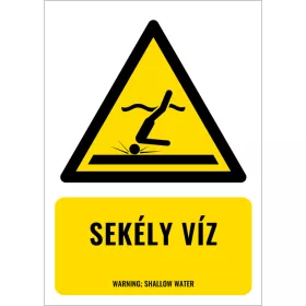 Sekély víz (felirattal)