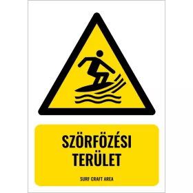Szörfözési terület (felirattal)