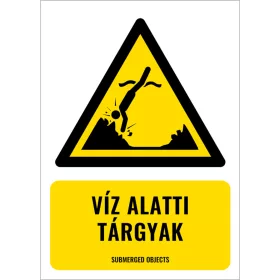 Víz alatti tárgyak (felirattal)