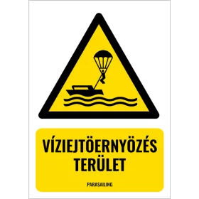 Víziejtöernyözés terület (felirattal)