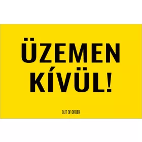 Üzemen kívül!