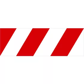 Veszélyt jelző csík (piros-fehér)