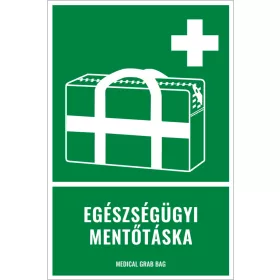 Egészségügyi mentőtáska (felirattal)