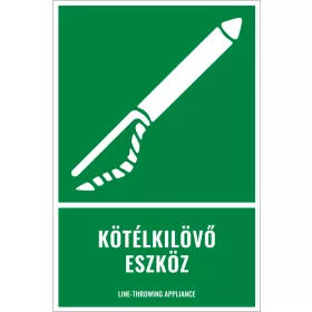 Kötélkilövő eszköz (felirattal)