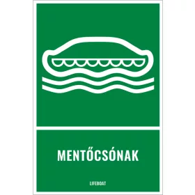 Mentőcsónak (felirattal)