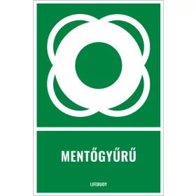 Mentőgyűrű (felirattal)