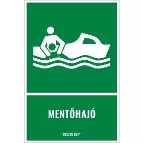 Mentőhajó (felirattal)