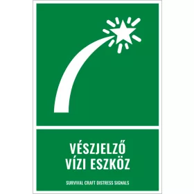 Vészjelző vízi eszköz (felirattal)