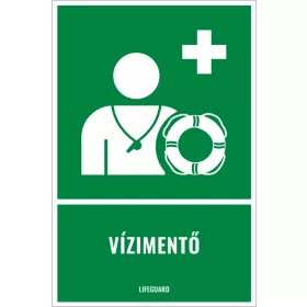 Vízimentő (felirattal)