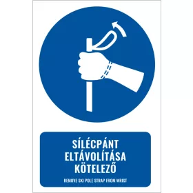 Sílécpánt eltávolítása kötelező (felirattal)