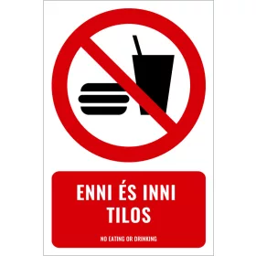 Enni és inni tilos! (felirattal)