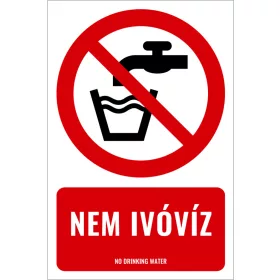 Nem ivóvíz (felirattal)