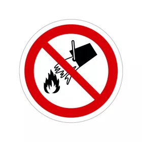 Vízzel oltani tilos!