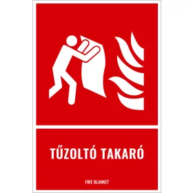 Tűzoltó takaró (felirattal)