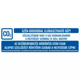 CO2 Szén-dioxiddal elárasztható gép!