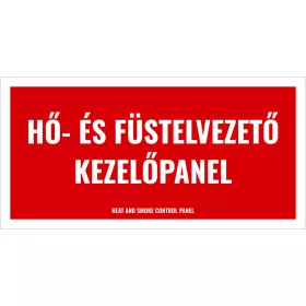 Hő- és füstelvezető kezelőpanel